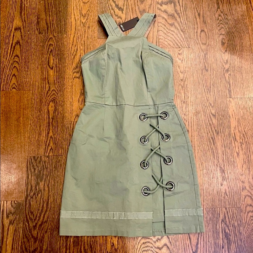 NWT Greylin Mikal Grommet Lace Up Dress